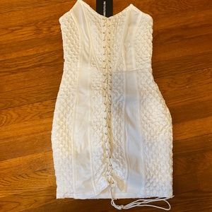White corset dress